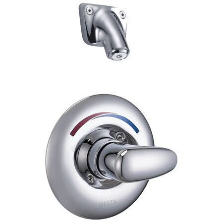 Delta Shower Head Kit, Chrome, Wall T13H162